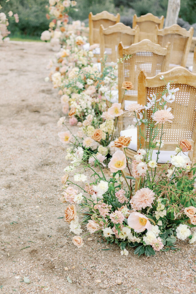 Bay Area photographer captures floral arrangement next to chair