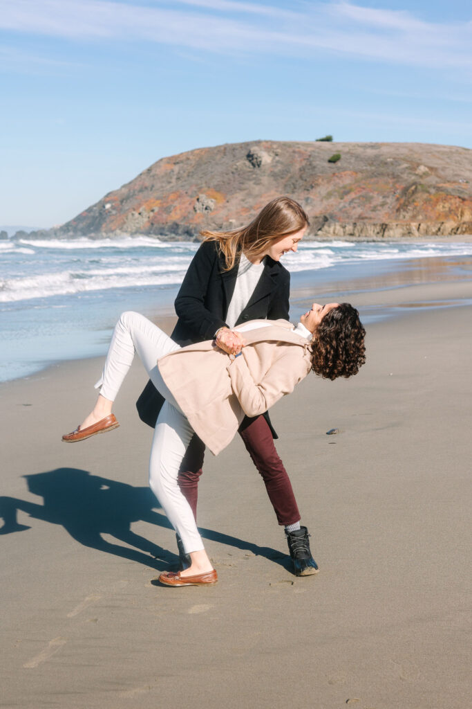 Bay Area photographer captures couple on beach before California wedding