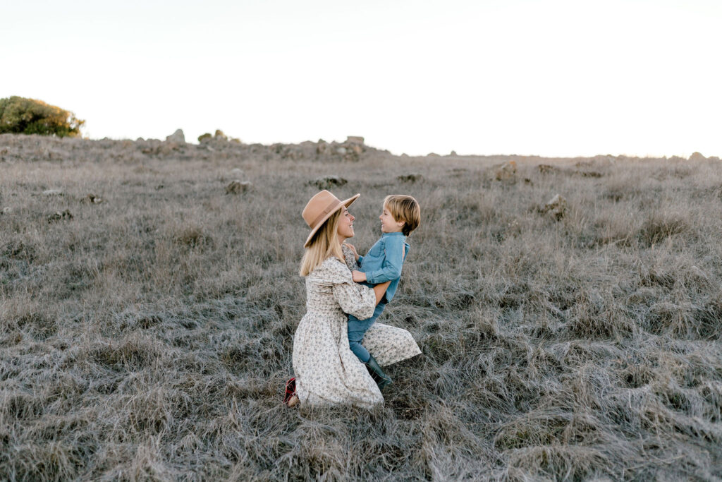 Bay Area wedding photographer captures mother hugging son