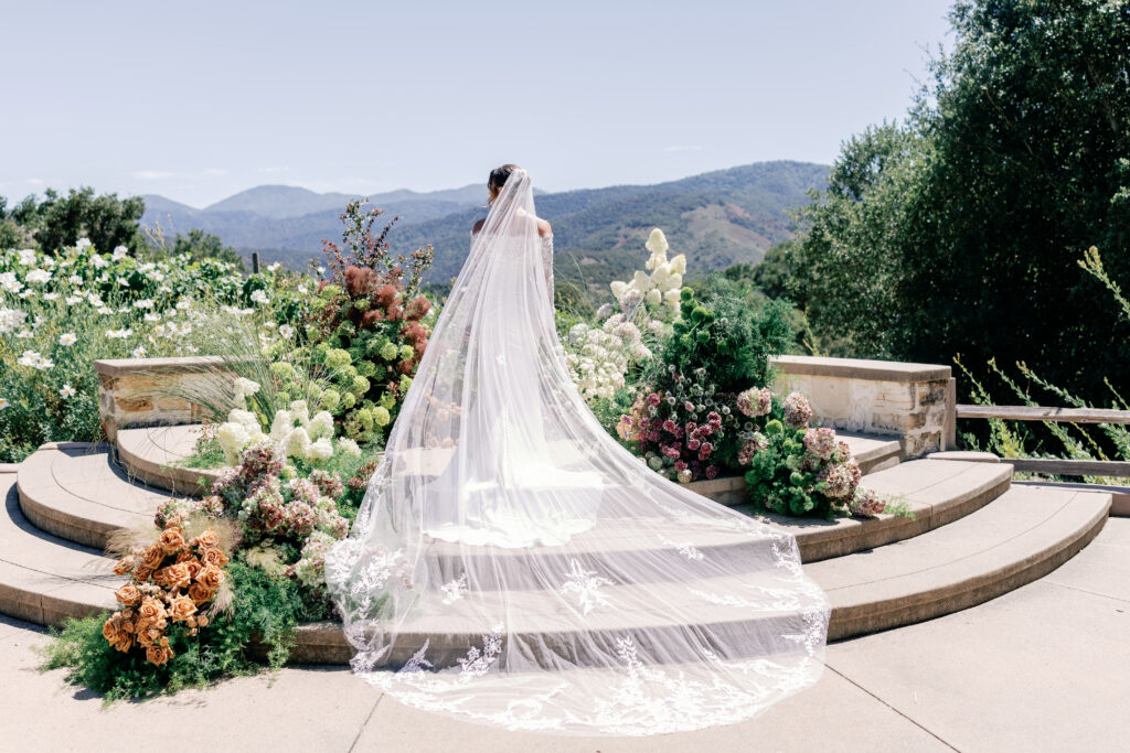 a bride at her Holman Ranch wedding